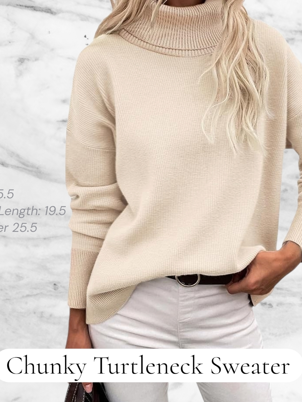 Relaxed Cable Knit Cowl Neck Sweater